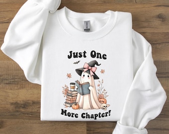 Retro Ghost Reading Books Sweatshirt, Librarian Ghost Halloween, Halloween Teacher Sweatshirt, Halloween Shirt, Teacher Gift, Boo School