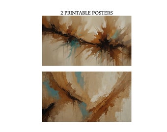 Abstract painting poster / Oil painting.