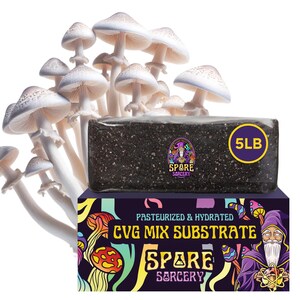 5lb Mystic CVG Mushroom Substrate: Coco Coir Blend with Azomite