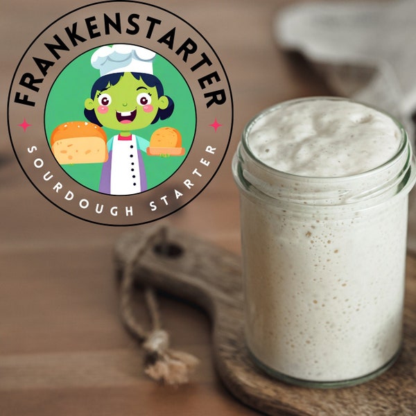 2 Packs of Organic Sourdough Starter from Frankenstein, MO - Dehydrated Sourdough Starter Culture - Beginner-Friendly - FrankenStarter