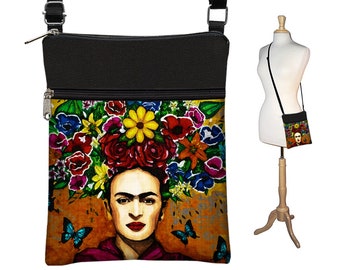 Mexican Flag Sugar Skull Small Crossbody Bag Cell Phone Purse Smartphone Wallet with Shoulder Strap Handbag for Women