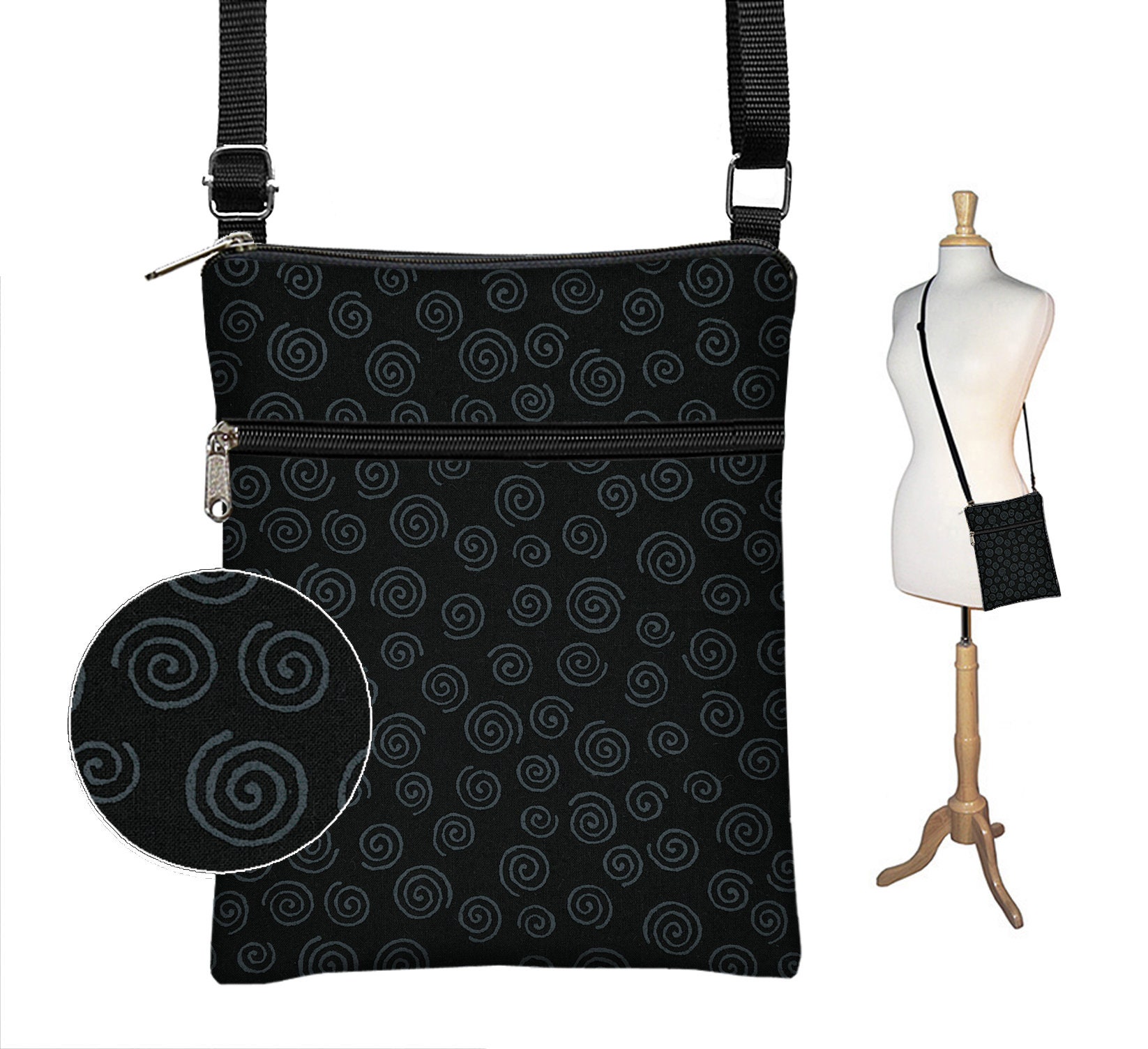 [LOW CLASSIC] / ☆25SS FABRIC CROSS POCKET BAG / BLACK FABRIC POCKET CROSSBODY BAG - Black | ZARA United States