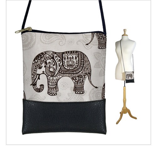 Sling Bag Shoulder Purse Elephant Cross Body Bag Small Travel Etsy