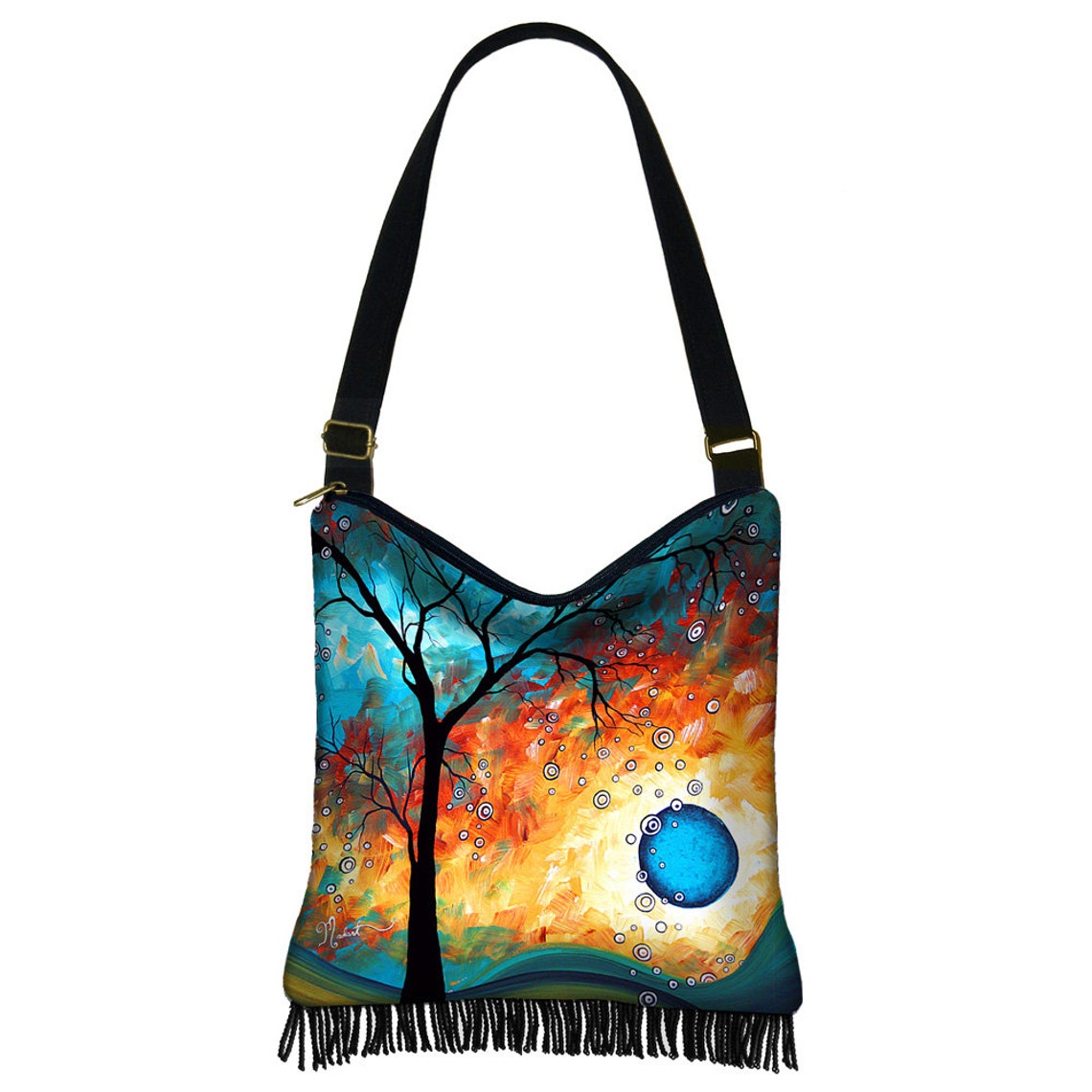 Madart Hippie Crossbody Bag Fringe Hobo Purse Cross Body Etsy