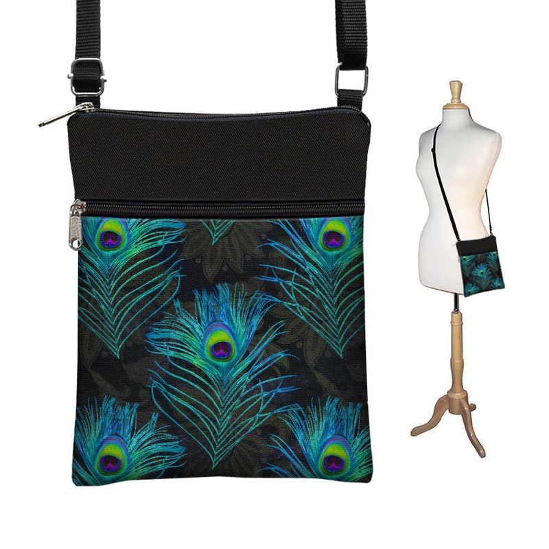Peacock Panache Small Handbag
