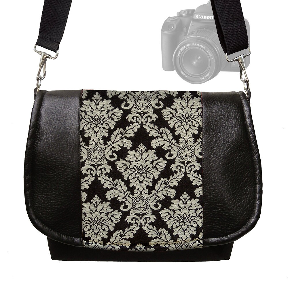 leather camera purse
