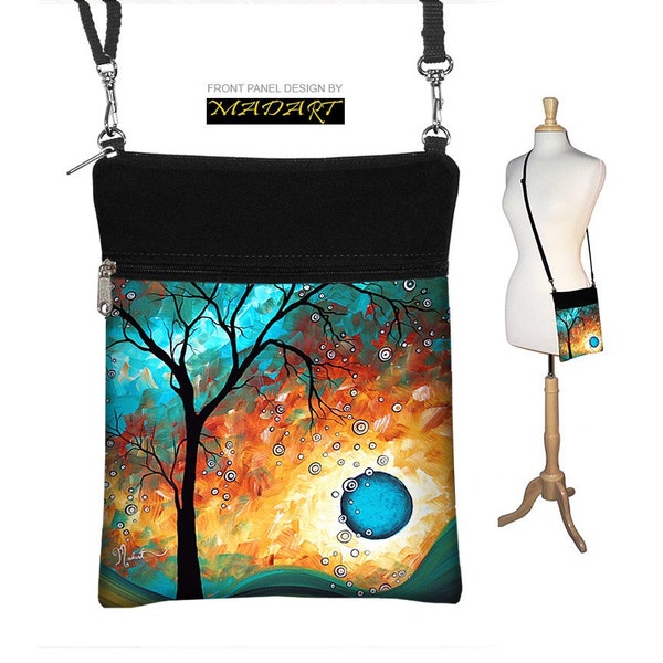 Sling Bag Shoulder Purse handbag small mini- Fits Kindle 1,2,3 - Exclusive Artist - INSTOCK