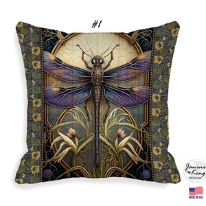 Art Nouveau Dragonfly Crossbody Bag Fabric Bag Small Crossbody Bags for Women Dragonfly Gifts Black Cross Body Purse Boho Shoulder Bag QCK image 5