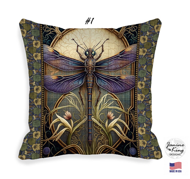 Art Nouveau Dragonfly Crossbody Bag Fabric Bag Small Crossbody Bags for Women Dragonfly Gifts Black Cross Body Purse Boho Shoulder Bag QCK image 5