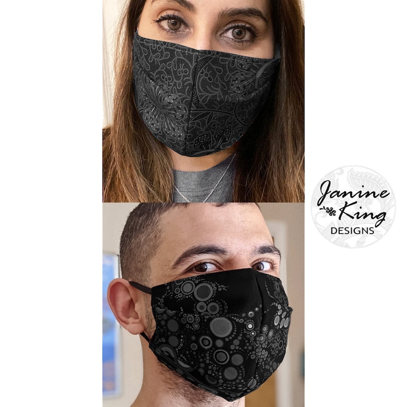 Choice of 24 Fabrics Cotton Face Mask Washable USA Made Etsy