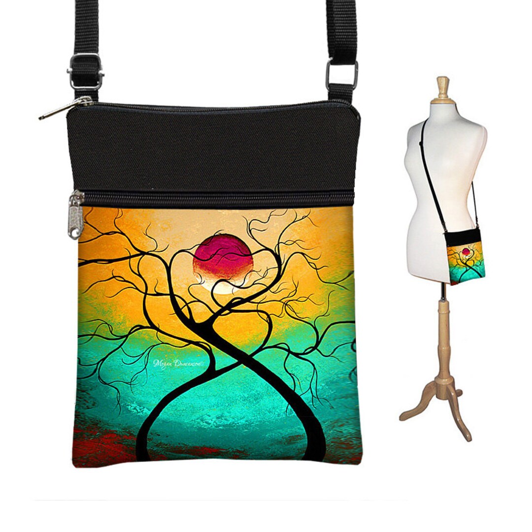 Purse Ereader Madart Small Sling Bag Crossbody Purse in Twisting Love Shoulder Cross ...