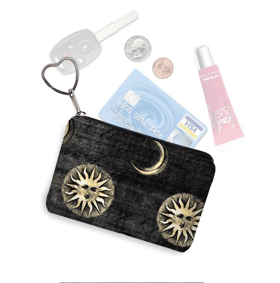 black coin purse keychain