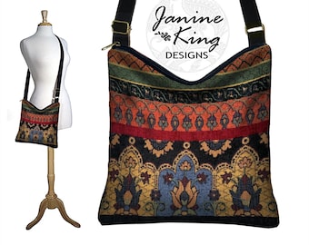 Bolsa Vintage Kilim Tapeçaria Bolsa Hobo Chenille Bolsa Crossbody Bolsa Cross Body Franja Bolsa Hippie Bolsa de Ombro Roupas Boho Cores de Joias QCK