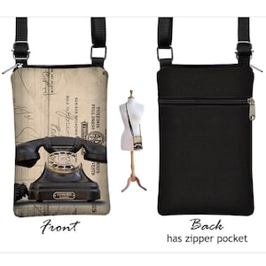 Cell Phone Case for iPhone 17 X XR  Smartphone Phone Purse Small Cross Body Bag Old Vintage Rotary Phone black beige RTS