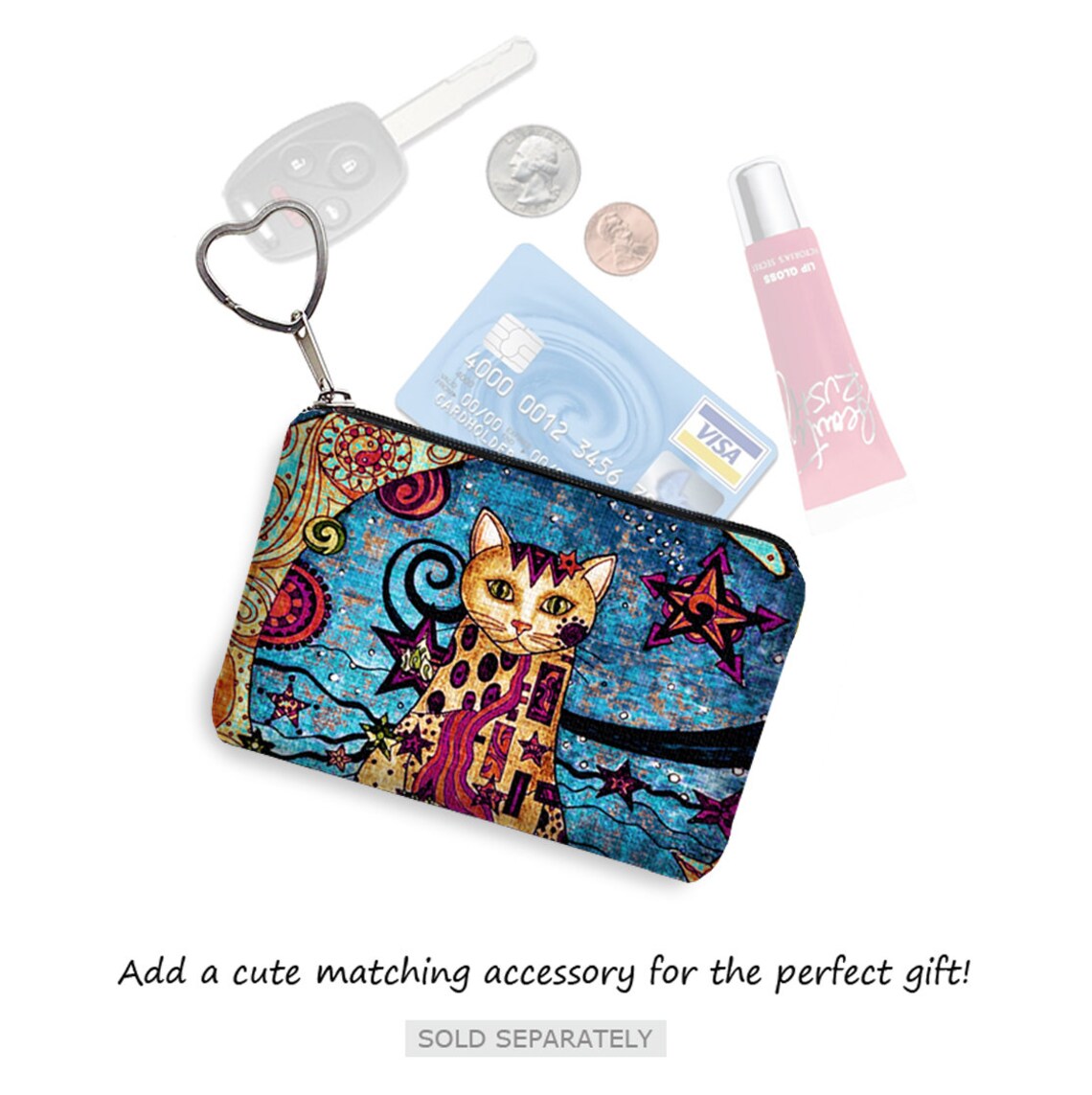 Purse Ereader Moon Cat Cross Body Purse Cat Fabric Handbags Small Crossbody Bags Boho ...
