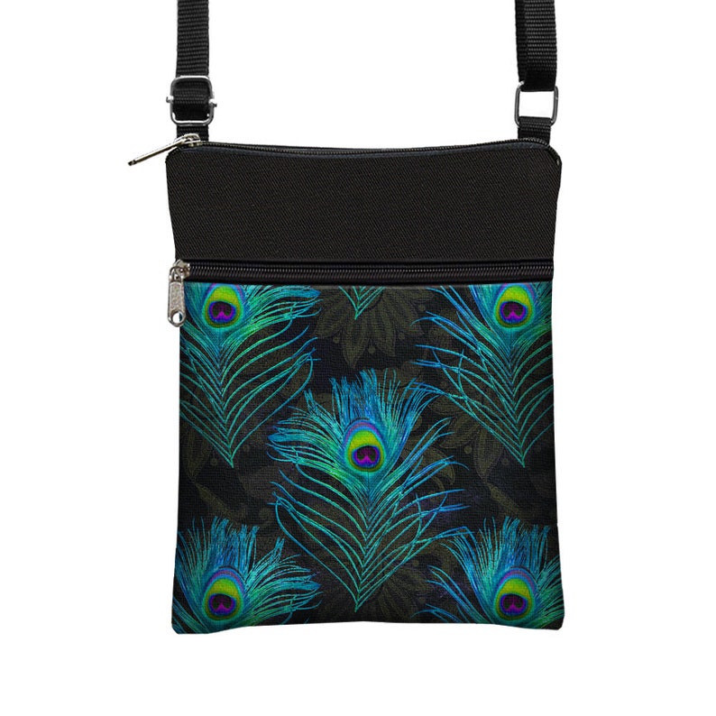 Crossbody Bag Bohemian Bag Peacock Feather Purse Cross Body Etsy