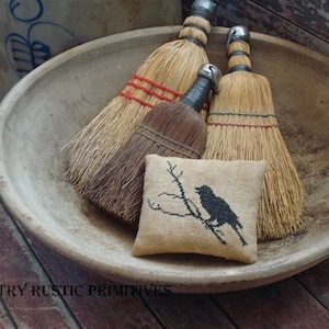 Primitive The Raven Pillow Tuck Cross Stitch E Pattern PDF