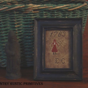 Primitive Mini Belsnickel Christmas Sampler Cross Stitch E Pattern PDF