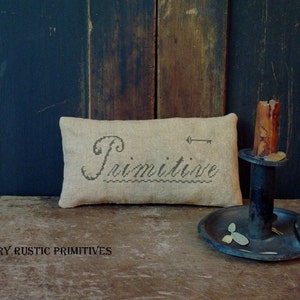 Primitive Cupboard Keep Pillow Cross Stitch E Pattern PDF