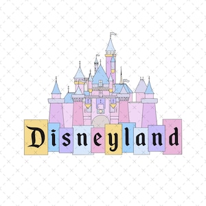 Disneyland Castle Png, Castle Png, Magical Kingdom Png, Retro Colorful Castle, Sublimation Design Png, Instant Download