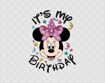 It's My Birthday Shirt PNG, Mouse Girl Birthday Png, Birthday Girl Png, Birthday Girl Shirt Design Png, Birthday Squad Png, Magical Birthday
