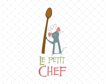 Ratatouille Le Petit Chef, Mouse SVG PNG, Digital File