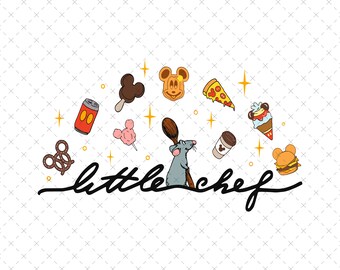 Ratatouille Petit chef SVG, PNG (fichier numérique)