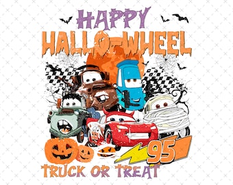 Retro Halloween Cars PNG, Spooky Fall Design (Digital Download)