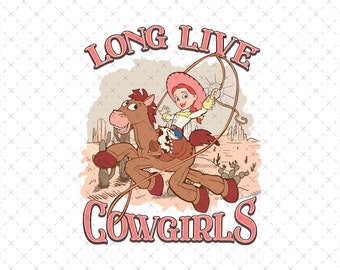 Retro Long Live Cowgirl PNG, Western Family Vacation (Digital Download)