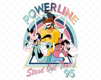 Powerline Stand Out Tour 95 Png, Goofy Powerline Png, Vintage Goofy Movie Powerline, Stand Out Tour Goofy Movie Shirt, Instant Download