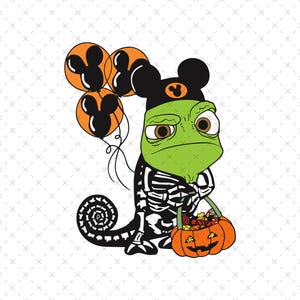 Retro Rapunzel Pascal Halloween Png, Retro Princess Png, Retro Pascal Png, Floral Pascal Png, Pascal, Only Png, Instant Download, Digital