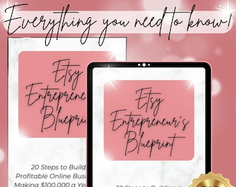 Etsy Enterperneur's Blueprint EBook| Bonus Etsy Planner Canva Editable Template| Master Seller Rights PLR Digital Marketing Passive Income