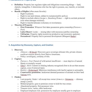 Property Law Outline