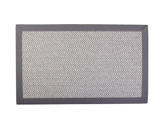 Java Rug With 100% Cotton Grey Border
