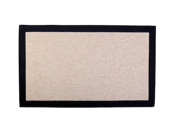 Kalahari Caramel Rug With 100% Cotton Black Border