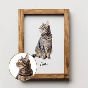 Portrait d'animal de compagnie personnalisé, illustration de chien personnalisée, art mural chien chat, animal de compagnie de dessin animé personnalisé, idées commémoratives pour animal de compagnie, téléchargement numérique, art mignon pour animal de compagnie