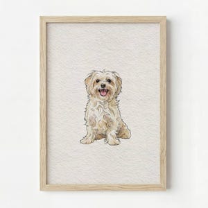 Mini aangepast huisdierportret, gepersonaliseerde hond illustratie, hond kat muurkunst, aangepaste aquarel huisdier, huisdier gedenkteken ideeën, digitale download