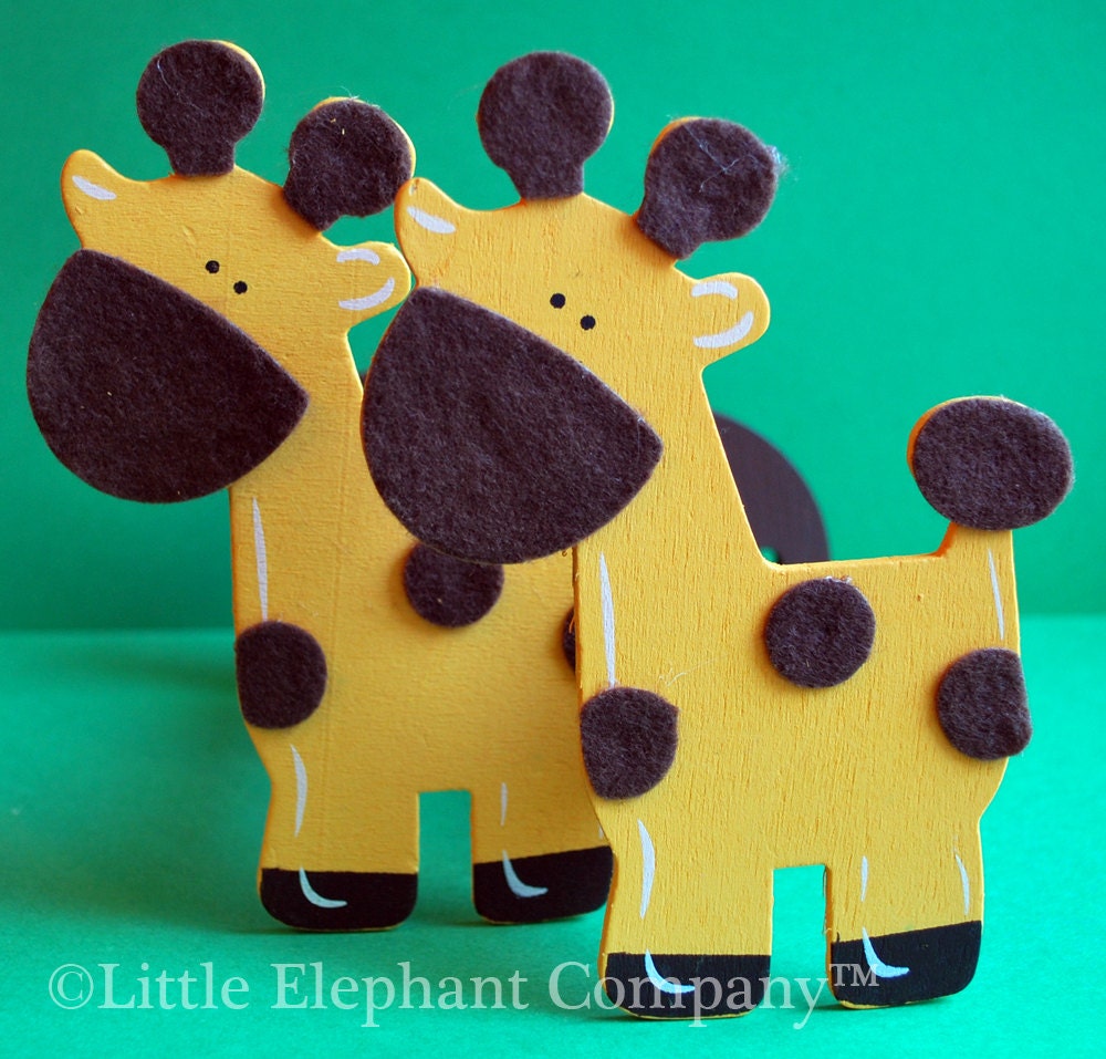 Felted Giraffe Curtain Holdbacks Etsy