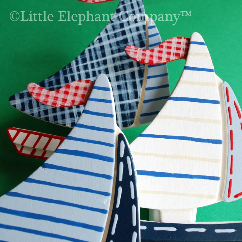 Sail Boat Quilt Clips  Set/3 image 0