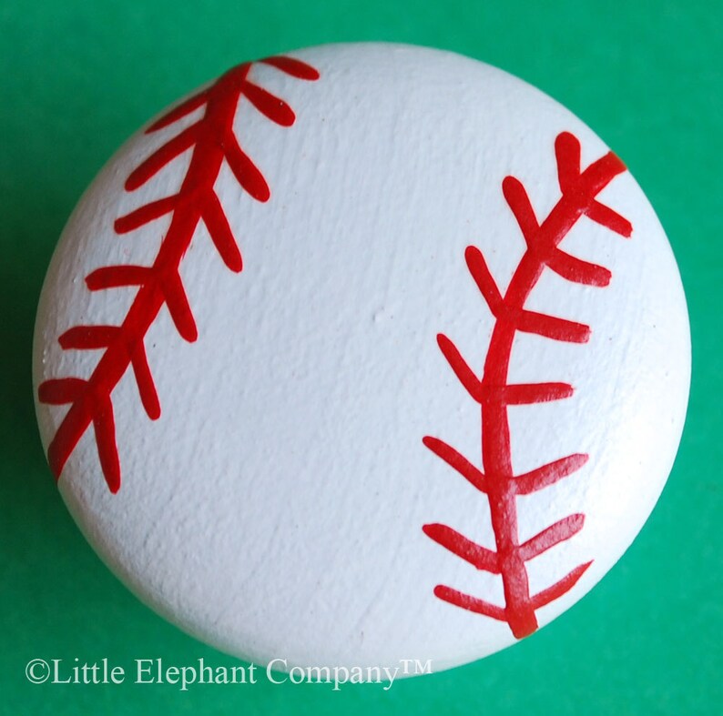 set/3 Sports Nail Covers aka Drawer Knobs image 1