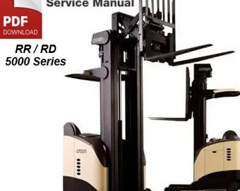 Crown RR RD 5000 Series Stand-up Electric Forklift Master Repair Manual PDF