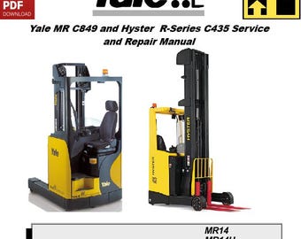 Hyster Yale MR + R1/R2 Electric Seated Reach Truck Master Repair Manual PDF