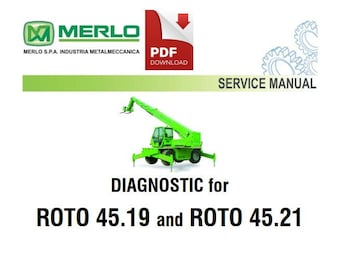 Merlo Telehandler Diagnostics Troubleshooting Manual ROTO45.19 ROTO45.21
