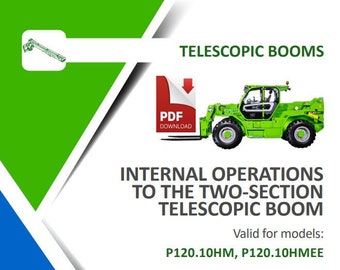 Manual de servicio y reparación del manipulador telescópico Merlo de dos secciones P120.10HM