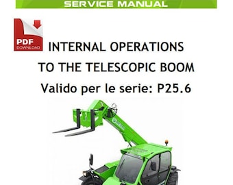 Manual de servicio del brazo telescópico de 2 secciones del manipulador telescópico Merlo P25.6
