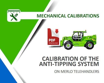 Merlo Telehandler Calibration of the Anti-Tipping System Service Manual - All Models
