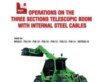 Merlo Telehandler 3-Section Telescopic Boom Service Manual