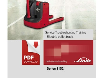 Service Troubleshooting Training Manual PDF Linde T16 T18 T20 Electric Pallet Truck