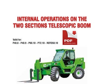 Merlo Telehandler 2-Section Telescopic Boom Service Manual