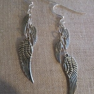 just like the white wing dove Angel Wing Crystal Earrings Stevie Nicks Fleetwood Mac Fairy Gypsy Witch Goddess Crystal Rhiannon Dreams No Crystals